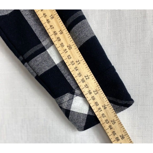 Orvis Buffalo Shacket Plaid Flannel Fleece Lined Women Medium Pockets Snap Front - Picture 12 of 12